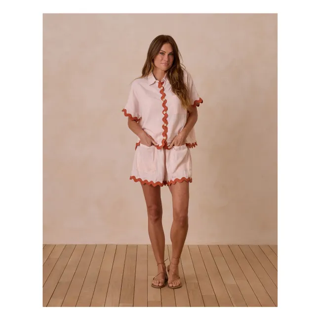Ensemble Blouse et Short Kelli | Rose pâle