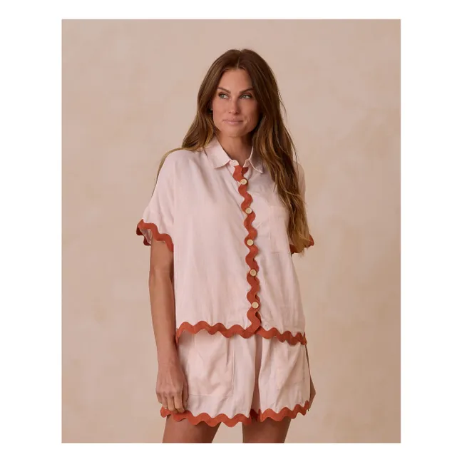 Ensemble Blouse et Short Kelli | Rose pâle