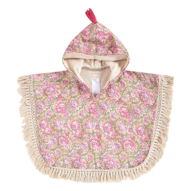 Poncho de baño Mael de algodón orgánico | Amarillo