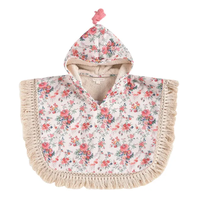 Poncho de baño Mael de algodón orgánico | Crudo
