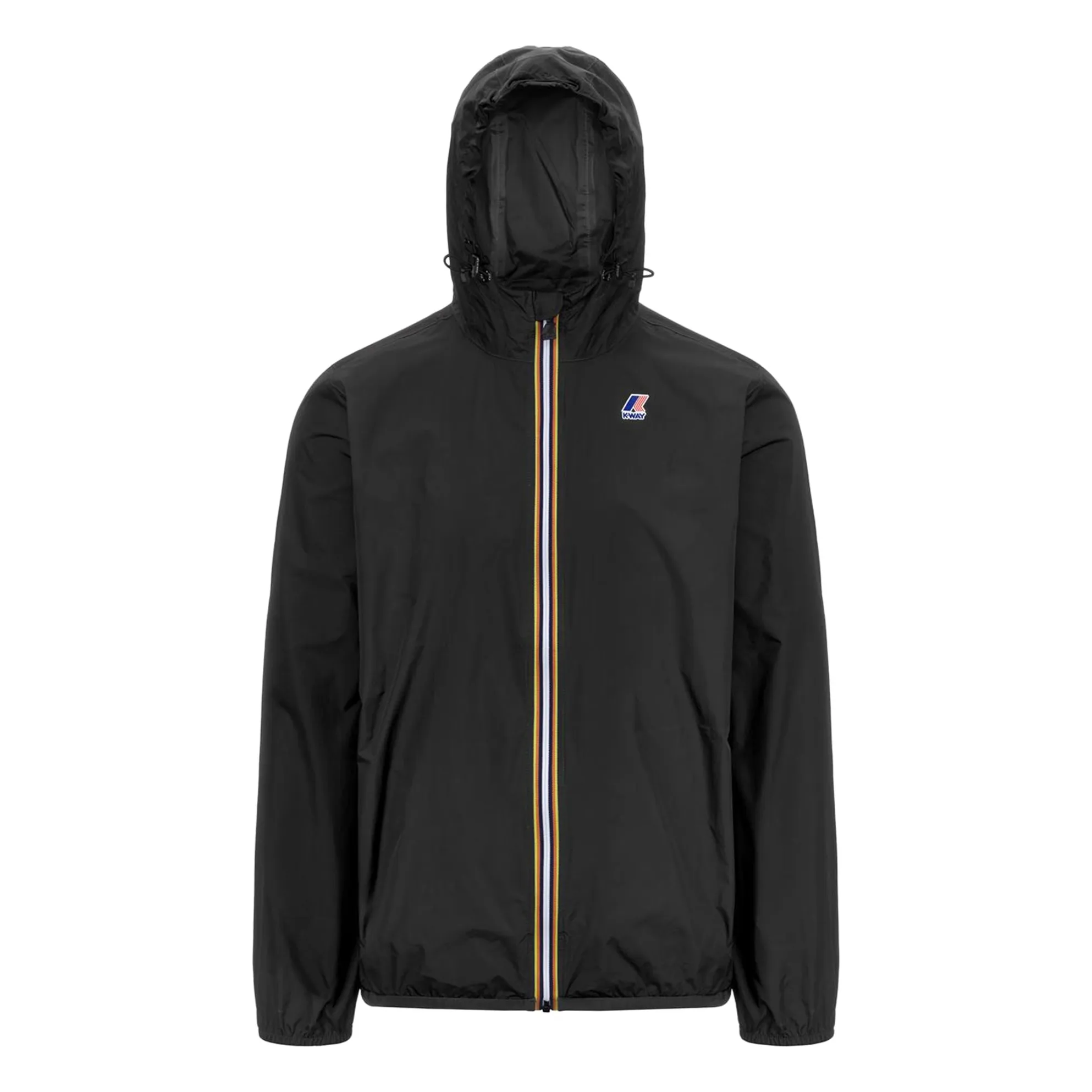 K-Way Black Windbreaker Le Vrai 4.0 Claude Ripstop Recycled Fibers