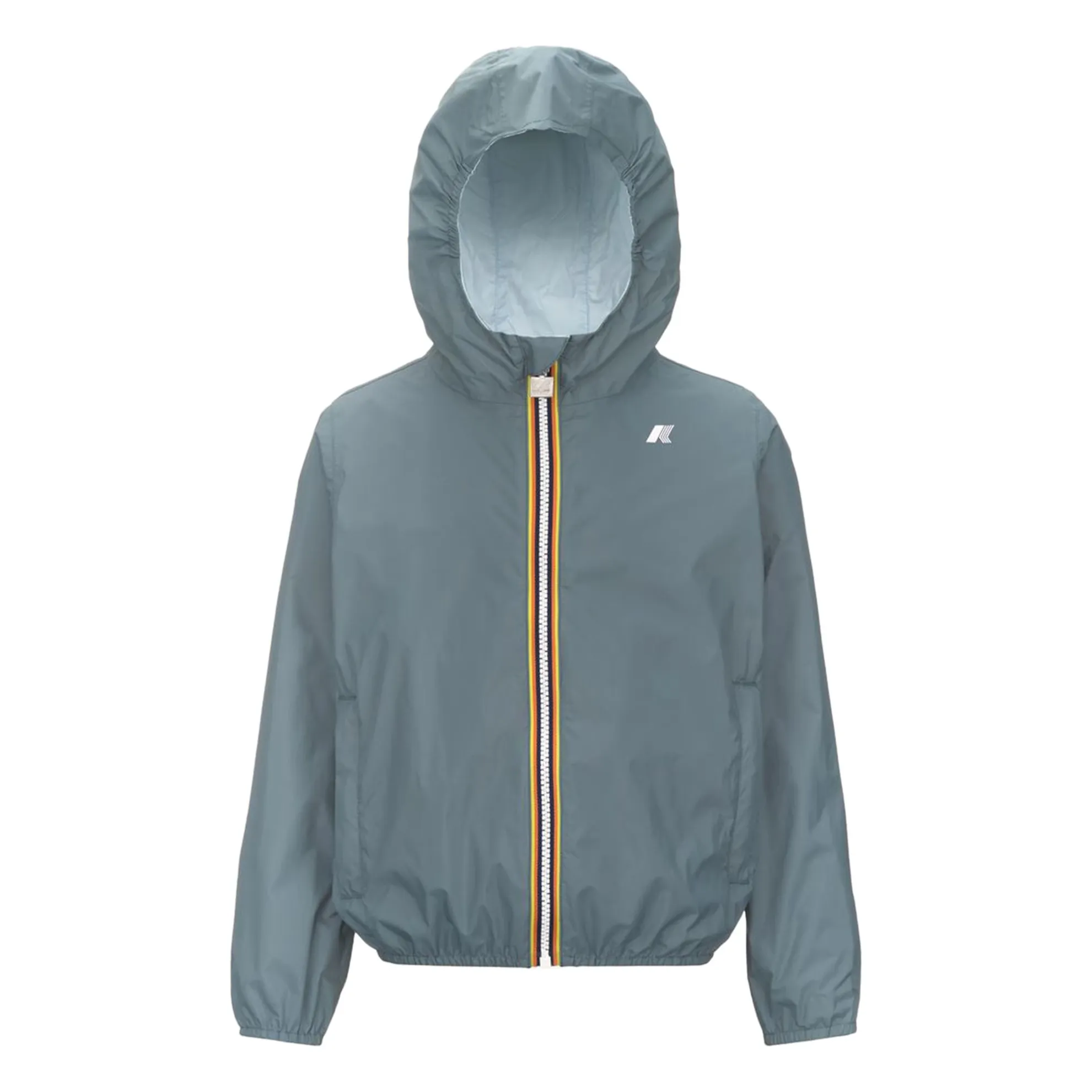 K-Way Grey Blue Jake Eco Plus Double Reversible Windbreaker