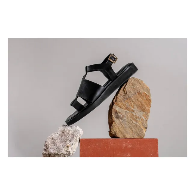 Reana Mic Oxford Sandalen | Schwarz