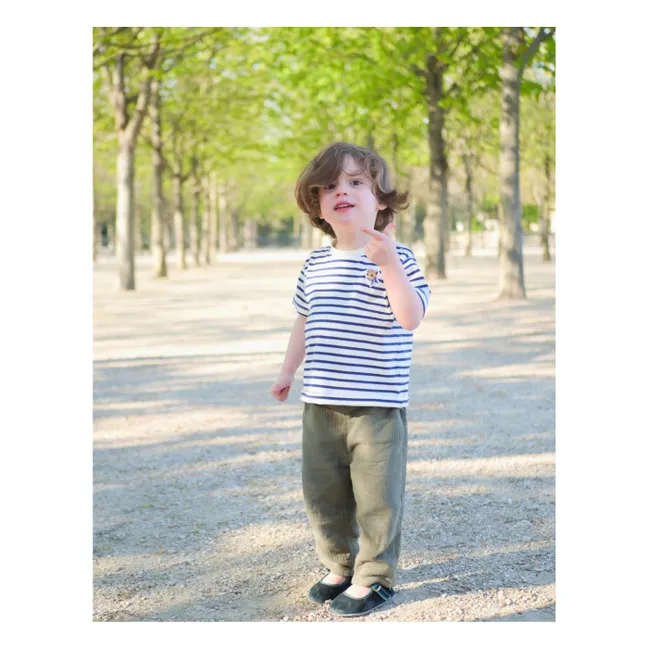 Milan Striped T-shirt | Blue