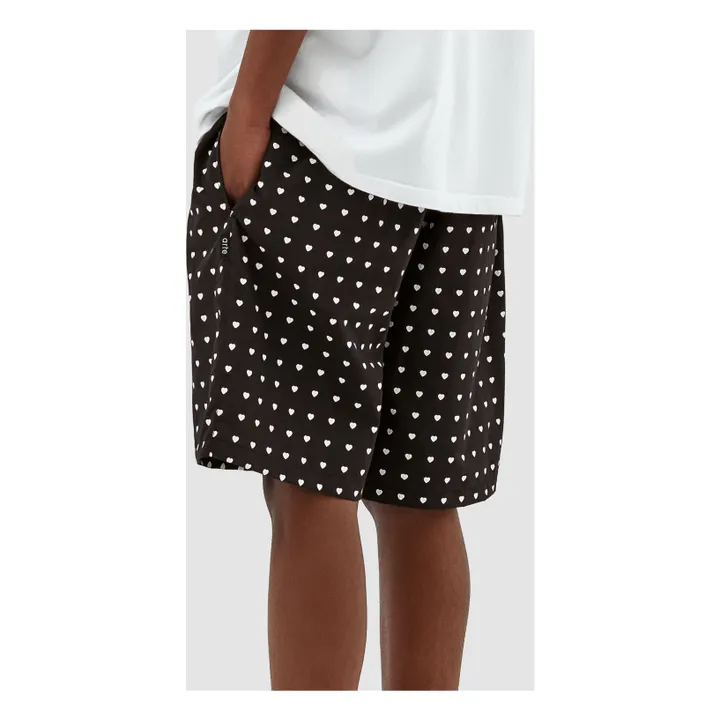 Estampado corazón corto | Negro- Imagen del producto n°4
