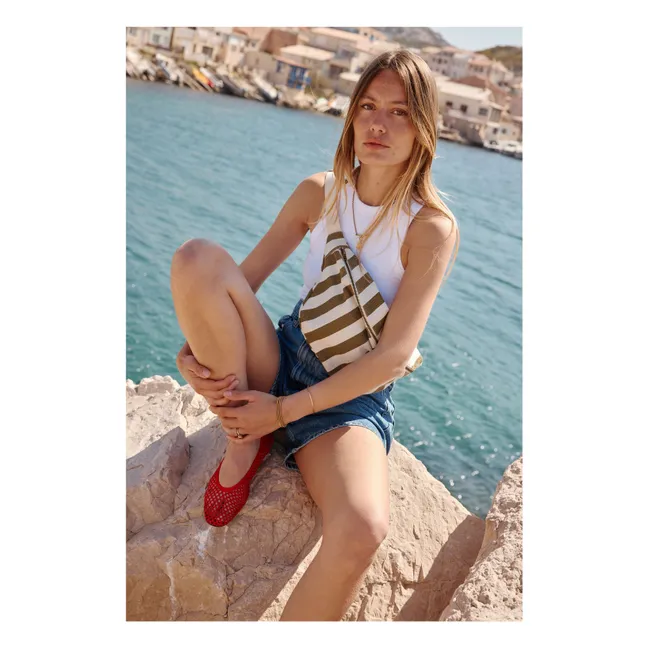 Riñonera de rayas | Olive