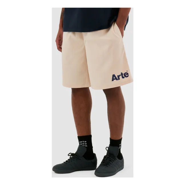 Arte Logo shorts | Ecru