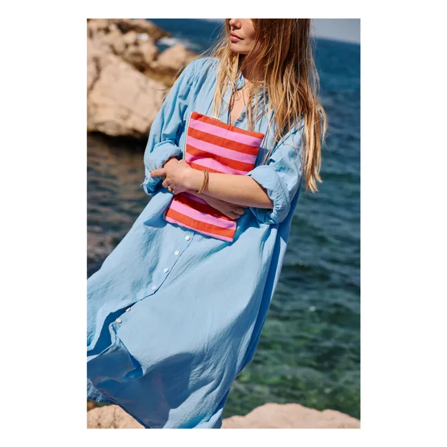 Pochette Lili a righe | Rosso