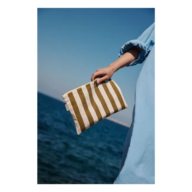 Pochette Lili a righe | Olive
