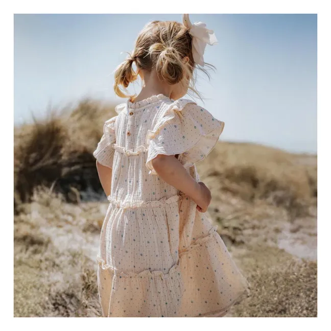 Vestido floreciente | Crudo