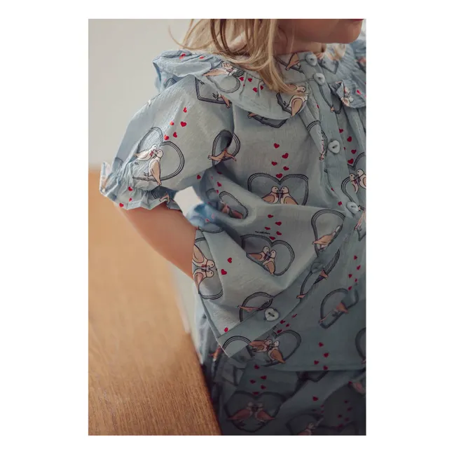 Camicetta Colomba | Azzurro