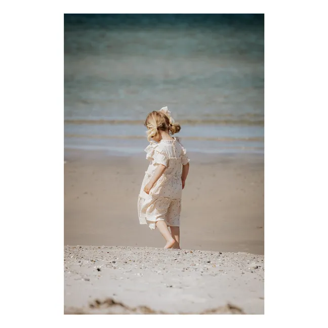 Vestido floreciente | Crudo