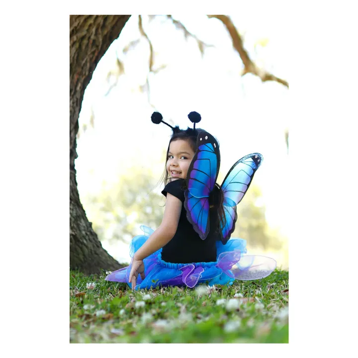 Jupe de papillon avec ses ailes et sa baquette | Bleu- Image produit n°4