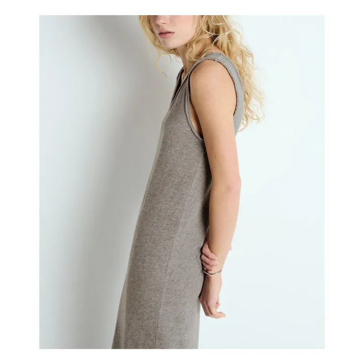 Robe Longue Col U Sonoma | Gris chiné- Image produit n°5