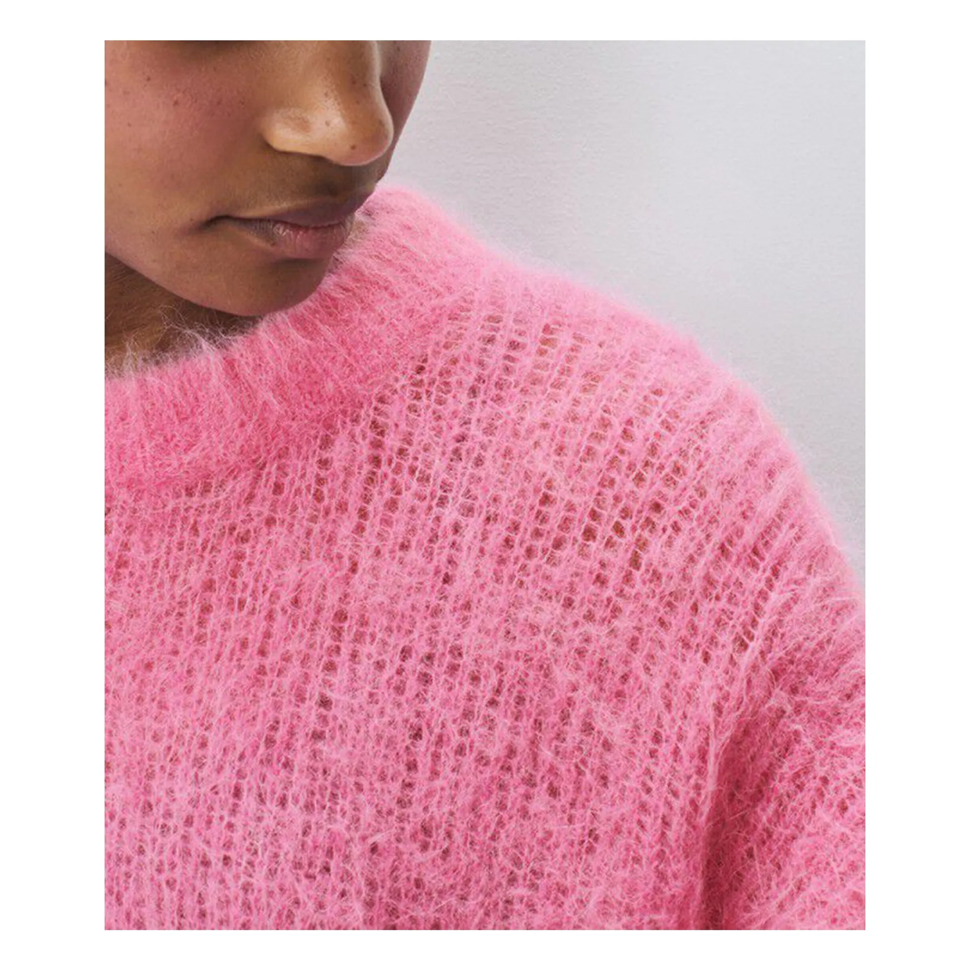 Pull Bymi Alpaga | Rose- Image produit n°4
