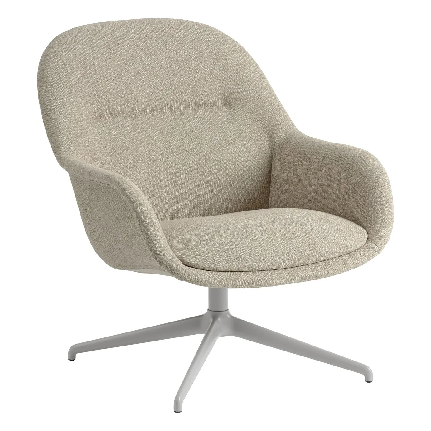 Muuto Grey Fiber Lounge Chair, Iskos-Berlin