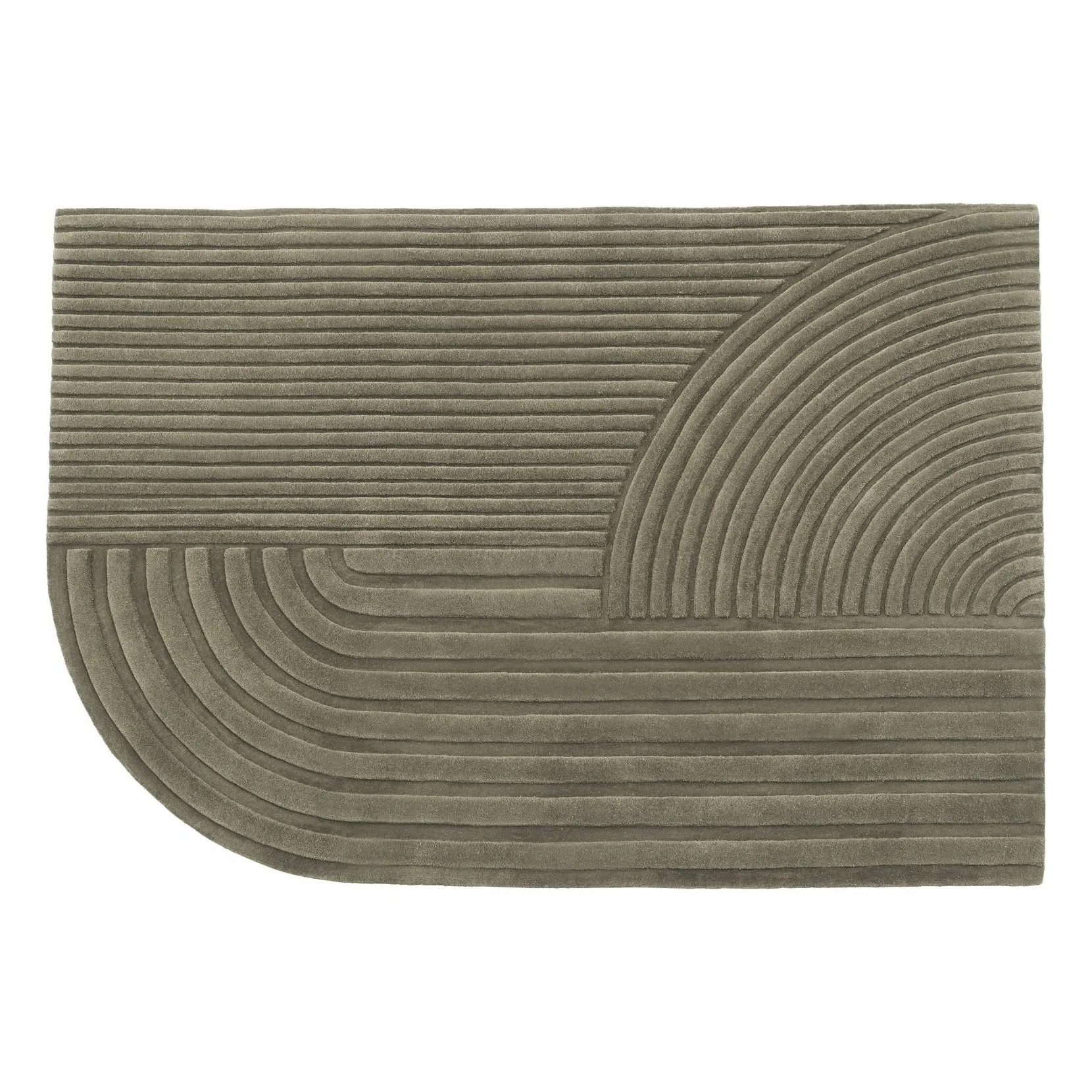 Tapis en laine Relevo, Studiopepe | Taupe- Image produit n°0