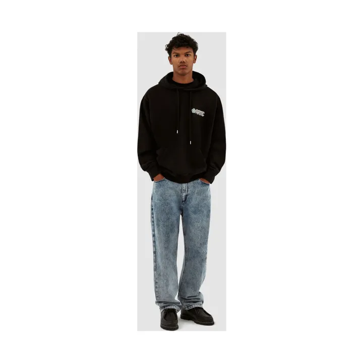 Sudadera con capucha Circle Flower | Negro- Imagen del producto n°2