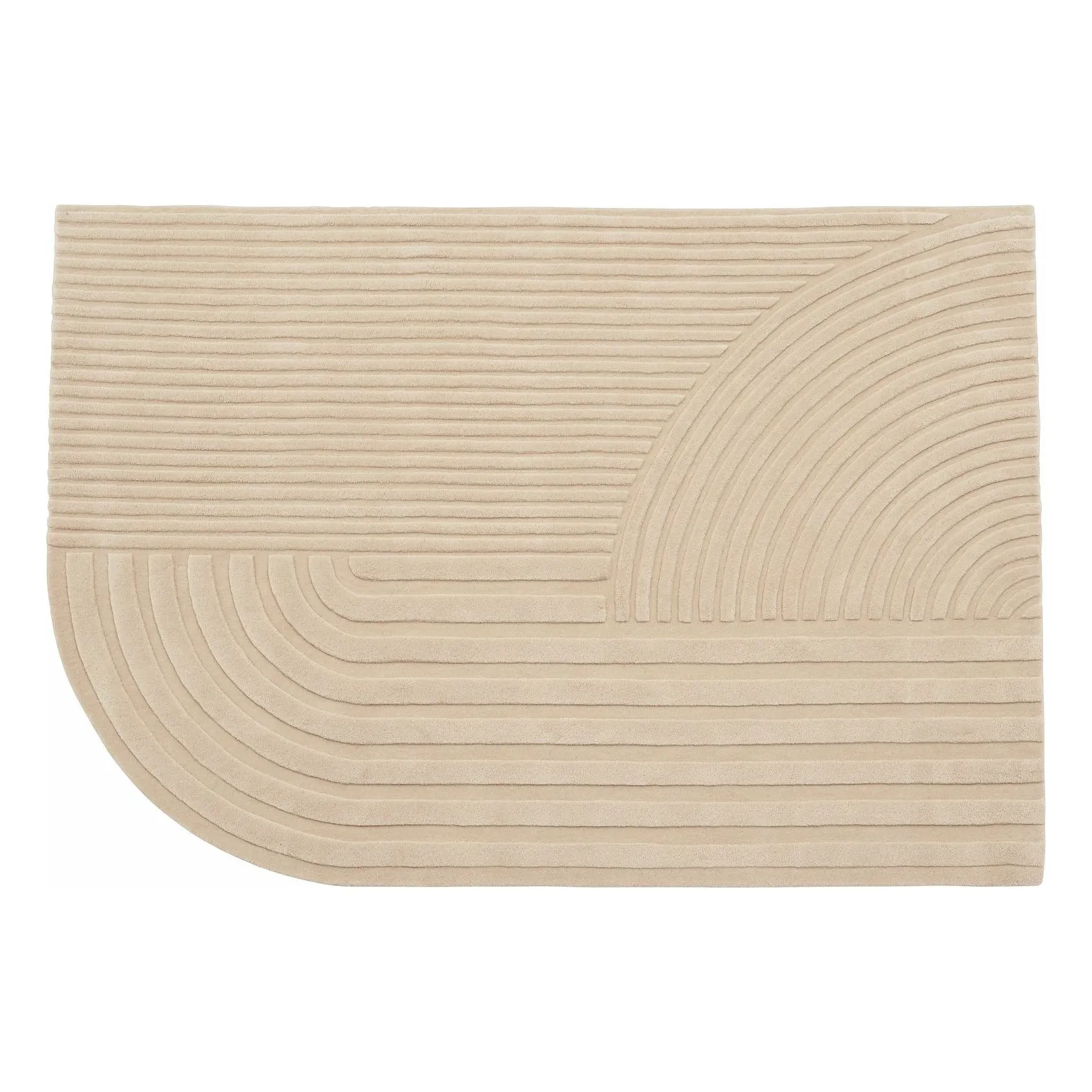 Muuto Pale Pink Relevo Wool Rug, Studiopepe