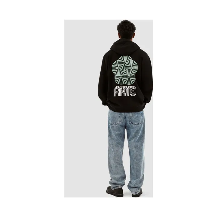 Sudadera con capucha Circle Flower | Negro- Imagen del producto n°4