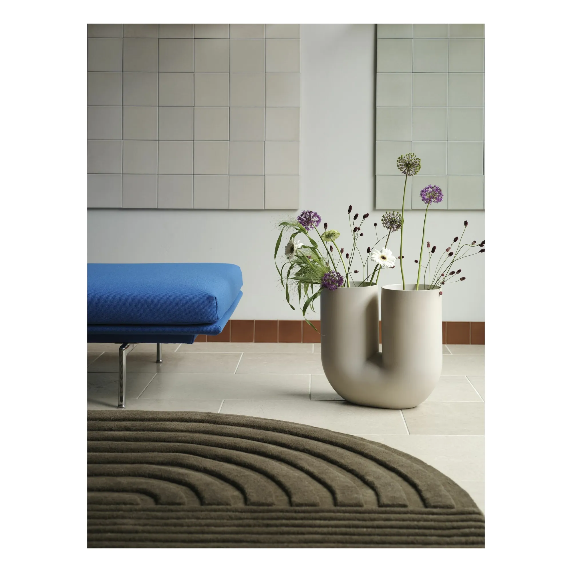 Tapis en laine Relevo, Studiopepe | Taupe- Image produit n°1