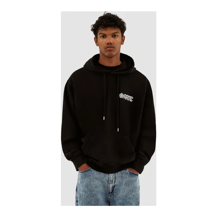 Sudadera con capucha Circle Flower | Negro- Imagen del producto n°1