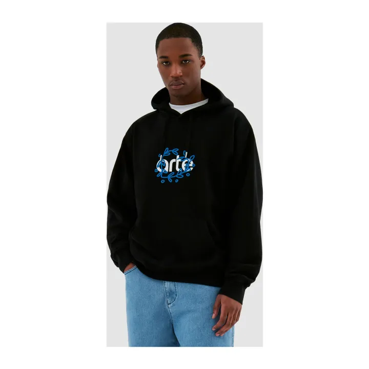 Sudadera Arte Logo Leaves | Negro- Imagen del producto n°1