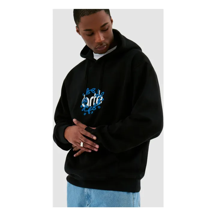 Sudadera Arte Logo Leaves | Negro- Imagen del producto n°2