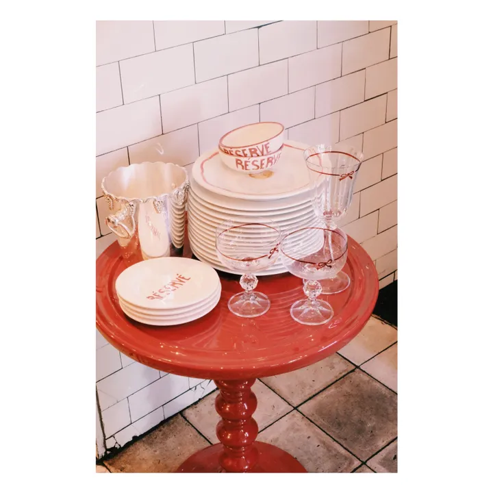 Assiette Œuf | Rouge- Image produit n°3