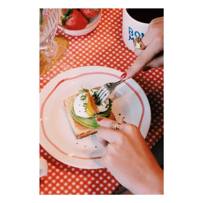 Plato de huevos | Rojo