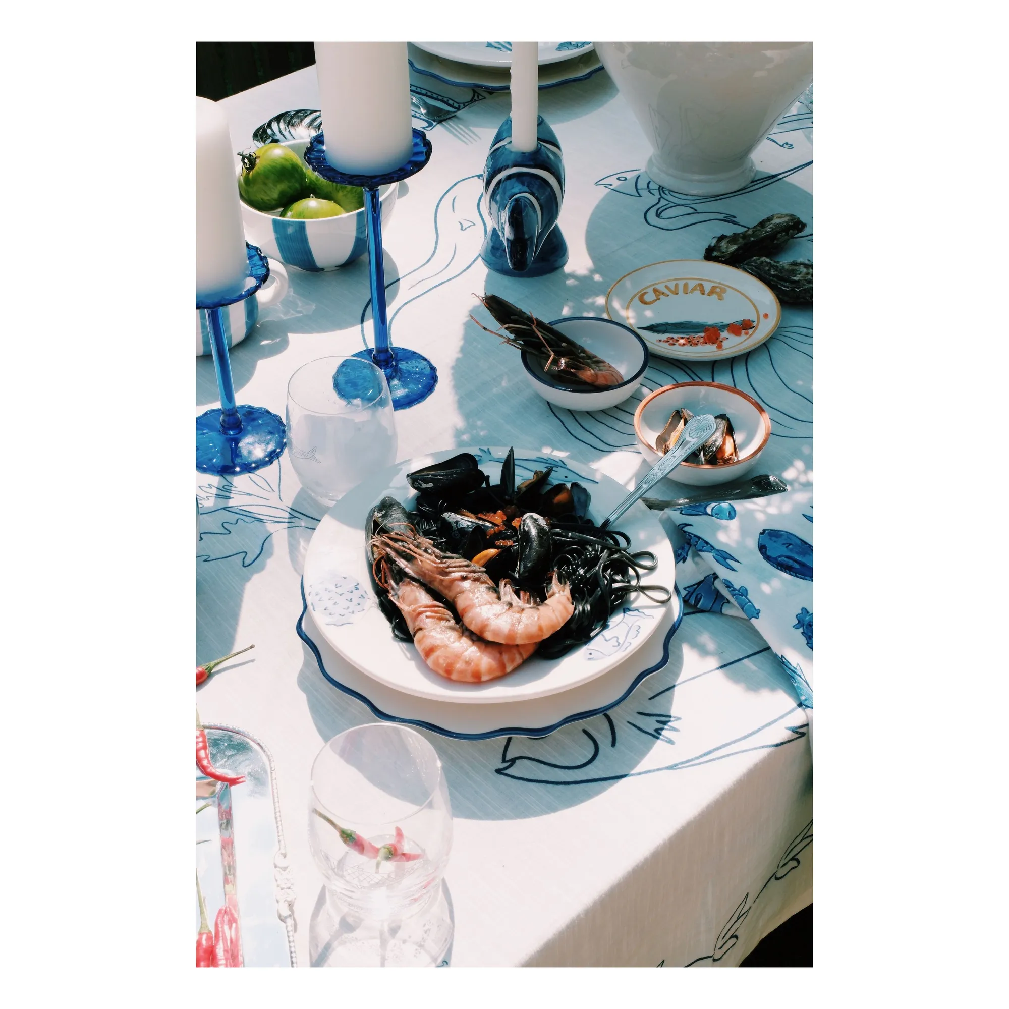 Verre Sardine | Bleu- Image produit n°1
