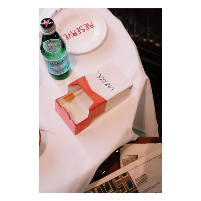 Assiette Réservé  | Rouge
