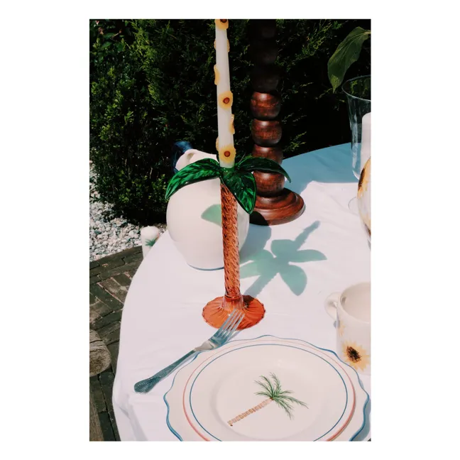 Plato de palmera | Blanco