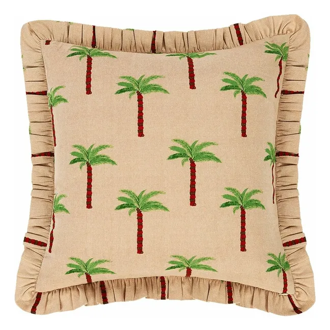 Coussin Les Palmiers  | Marron