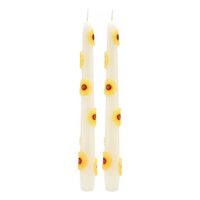 Sunflower Kerzen - 2er Set  | Gelb