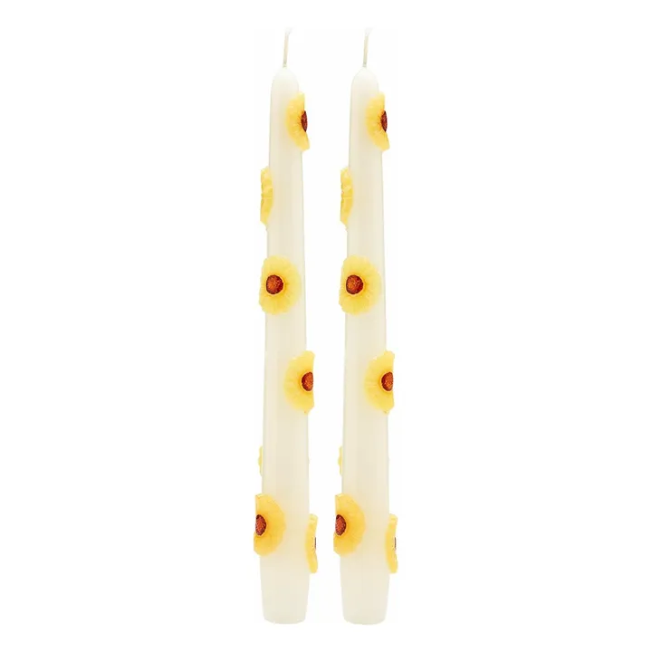 Bougies Sunflower - Set de 2  | Jaune- Image produit n°0