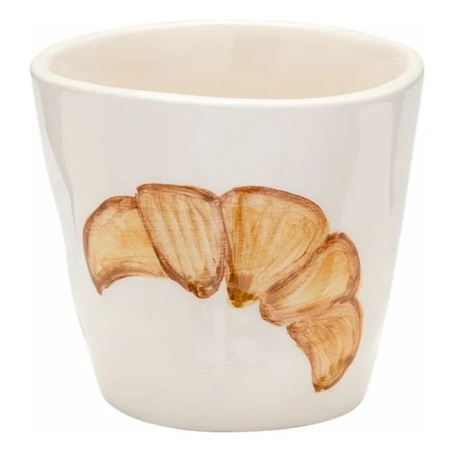 Croissant espresso cup  | White