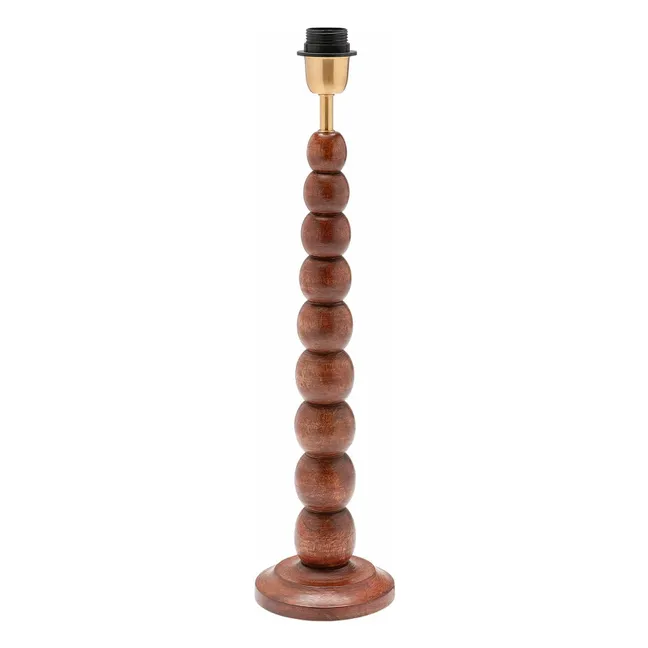 Pied de lampe en bois Bubble  | Marron