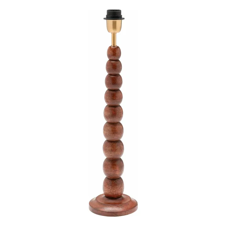 Pied de lampe en bois Bubble  | Marron- Image produit n°0