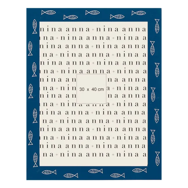 Rahmen Fisch | Blau