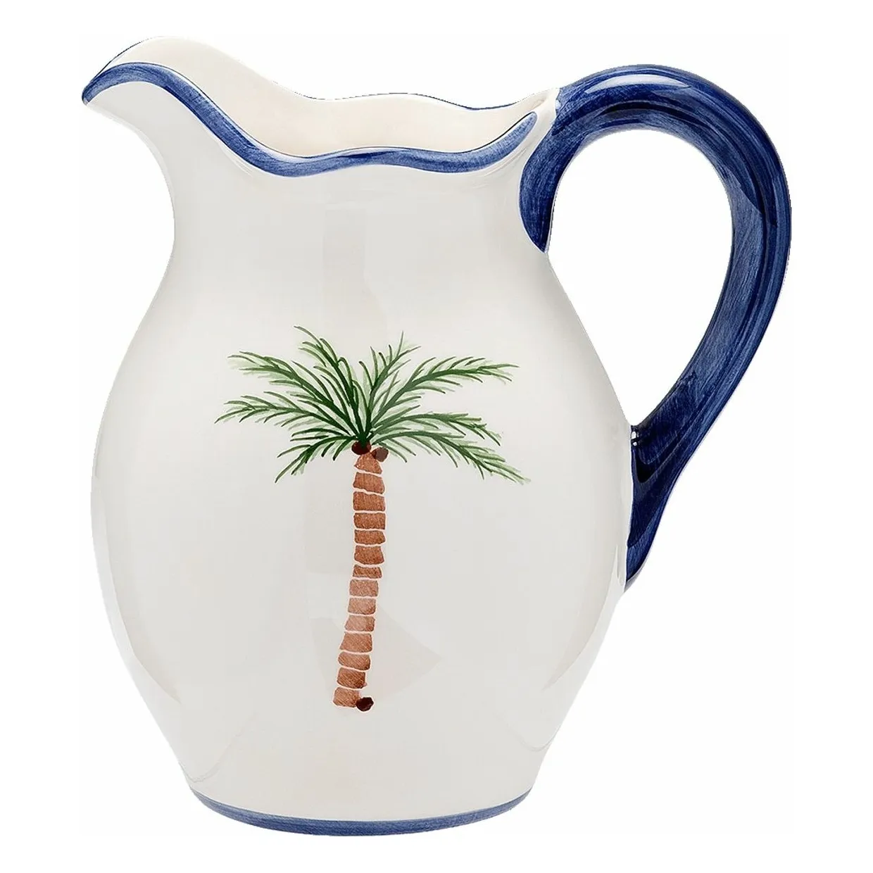 Carafe Palm Tree | Bleu- Image produit n°0