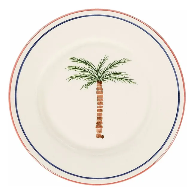 Plato de palmera | Blanco