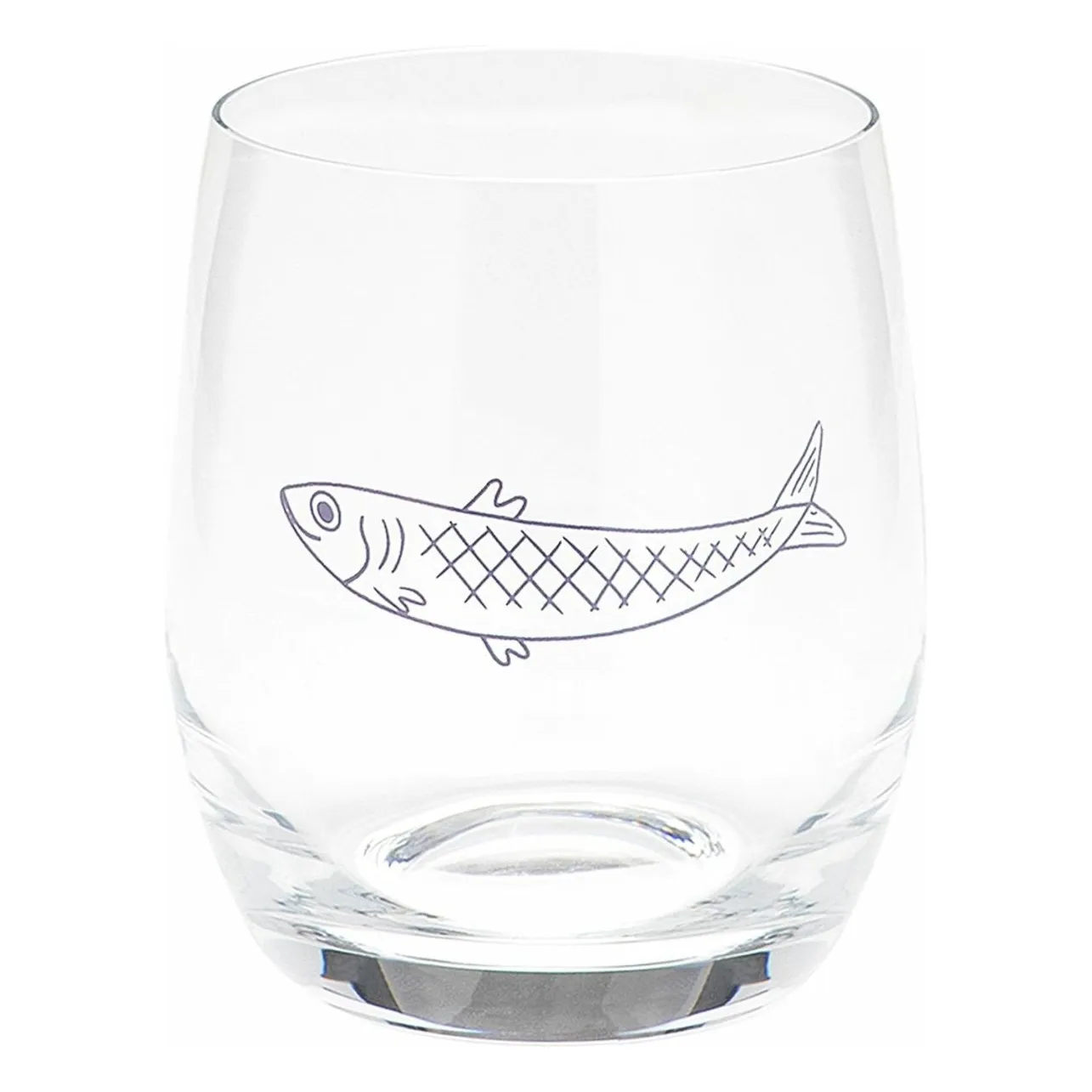 Anna + Nina Blue Sardine Glass