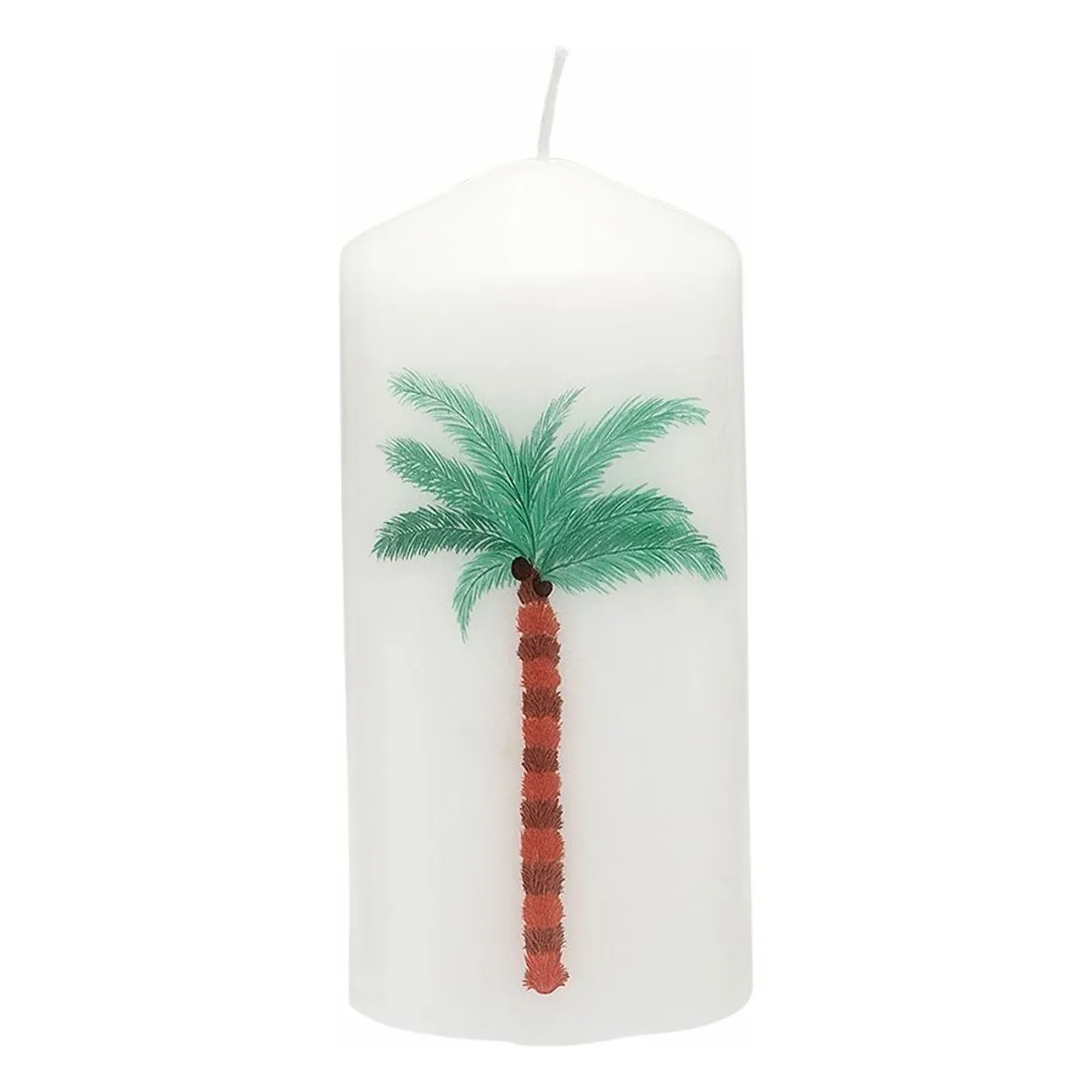 Anna + Nina Green Palm Tree Blunt Candle