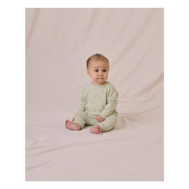 T-shirt Col Rond | Vert céladon