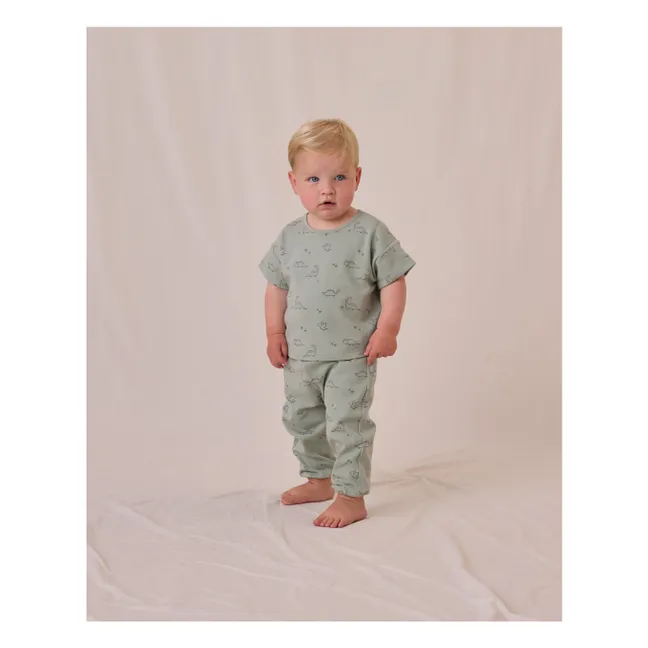 T-shirt and pants set | Celadon