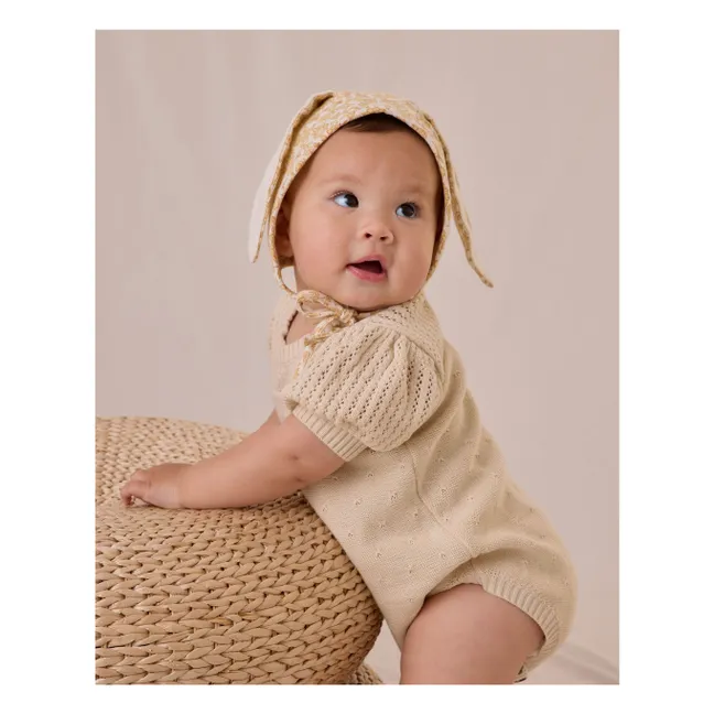 Mesh romper | Ecru