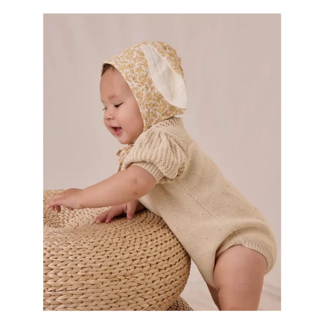 Mesh romper | Ecru
