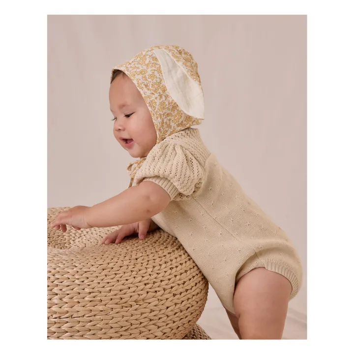 Barboteuse Maille | Ecru- Image produit n°1