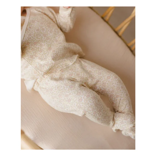 Double-breasted T-shirt and Feet Pants set | Ivory